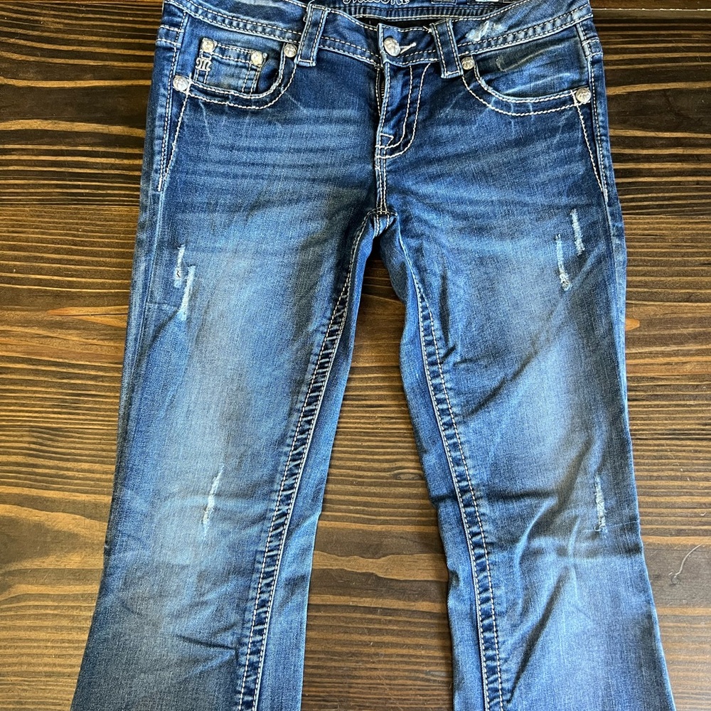 Miss Me Dark Blue Boot Cut Jeans